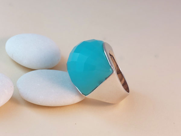 Aventurine Stone Moon Shape Ring - Silver or Gold – Beyond the Crystal  Jewelry